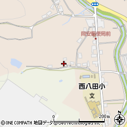 京都府綾部市岡安町（家ノ奥）周辺の地図