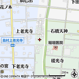 愛知県一宮市浅井町江森石橋天神17周辺の地図