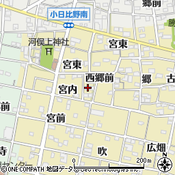 愛知県一宮市浅井町河端西郷前8周辺の地図