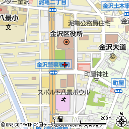 金沢区役所　金沢国際交流ラウンジ周辺の地図