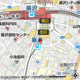 江ノ電商事株式会社　江ノ電藤沢駅売店周辺の地図