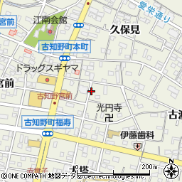愛知県江南市古知野町塔塚周辺の地図