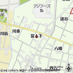 愛知県一宮市瀬部冨士下周辺の地図