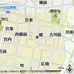 愛知県一宮市浅井町河端郷1周辺の地図