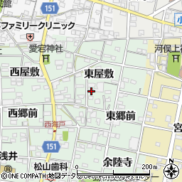 愛知県一宮市浅井町西海戸東屋敷62周辺の地図