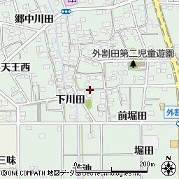愛知県一宮市木曽川町外割田下川田3周辺の地図