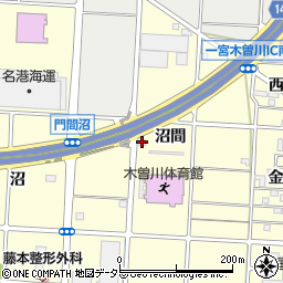 愛知県一宮市木曽川町門間沼間28周辺の地図