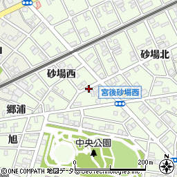 愛知県江南市宮後町砂場西周辺の地図