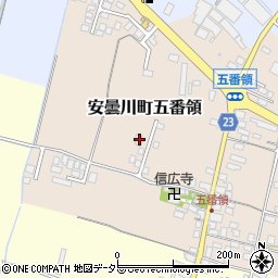 滋賀県高島市安曇川町五番領216-1周辺の地図