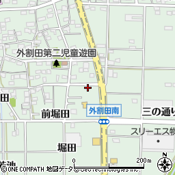 愛知県一宮市木曽川町外割田上堀田41周辺の地図