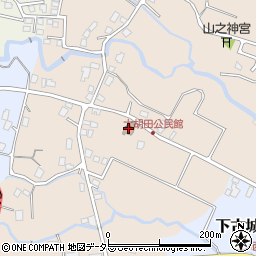 大胡田公民館周辺の地図