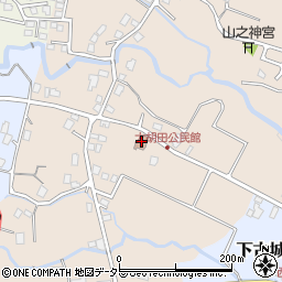 大胡田公民館周辺の地図