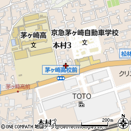 セブンイレブン茅ヶ崎本村３丁目店周辺の地図