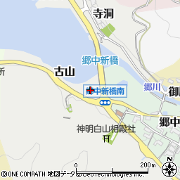 愛知県犬山市古山周辺の地図