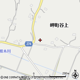 千葉県いすみ市岬町谷上周辺の地図