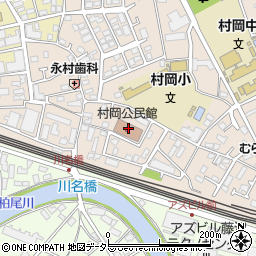 藤沢市役所　村岡公民館周辺の地図