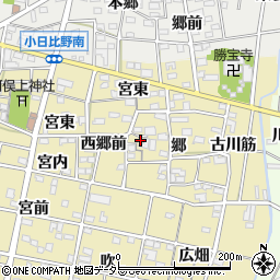 愛知県一宮市浅井町河端郷5周辺の地図