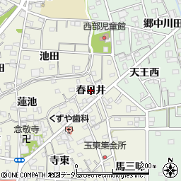 愛知県一宮市木曽川町玉ノ井（春日井）周辺の地図