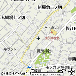 愛知県一宮市木曽川町玉ノ井新屋敷三ノ切8周辺の地図