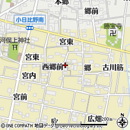 愛知県一宮市浅井町河端郷79周辺の地図