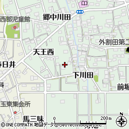 愛知県一宮市木曽川町外割田郷中川田208周辺の地図