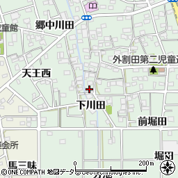 愛知県一宮市木曽川町外割田西郷中97周辺の地図