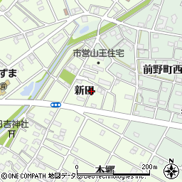 愛知県江南市山王町（新田）周辺の地図