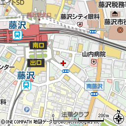 ココカラファイン薬局藤沢駅前店周辺の地図