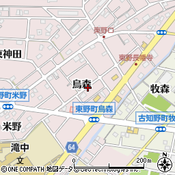 〒483-8417 愛知県江南市東野町烏森の地図