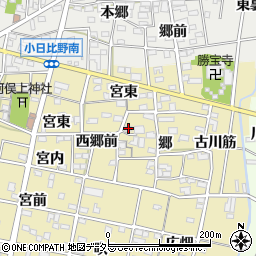 愛知県一宮市浅井町河端郷8周辺の地図