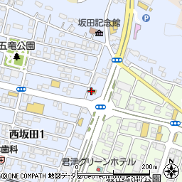 セブンイレブン君津西坂田４丁目店周辺の地図