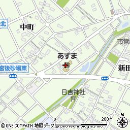 愛知県江南市宮後町（出屋敷）周辺の地図