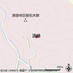 鳥取県八頭郡八頭町清徳周辺の地図