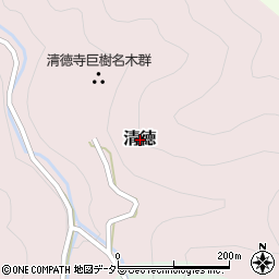 鳥取県八頭町（八頭郡）清徳周辺の地図