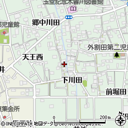 愛知県一宮市木曽川町外割田郷中川田9周辺の地図