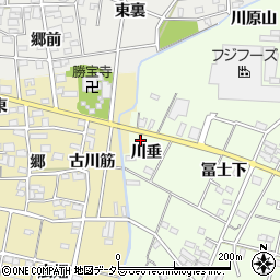 愛知県一宮市瀬部川垂57周辺の地図