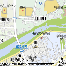 土岐川周辺の地図