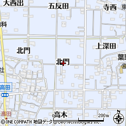 愛知県一宮市島村北門周辺の地図