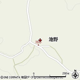 鳥取県西伯郡南部町池野163周辺の地図
