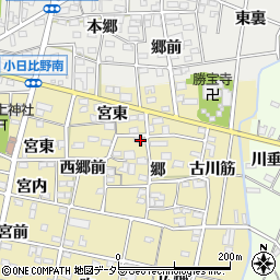 愛知県一宮市浅井町河端郷17周辺の地図