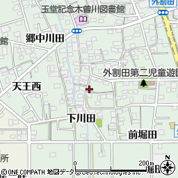 愛知県一宮市木曽川町外割田西郷中93周辺の地図