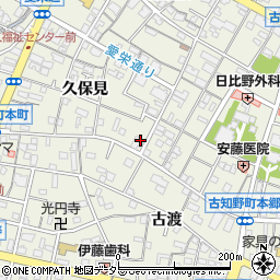 愛知県江南市古知野町久保見290周辺の地図