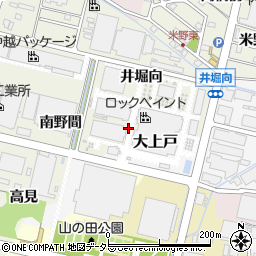 愛知県犬山市羽黒新田大上戸周辺の地図