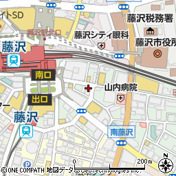 マクドナルド藤沢南口店周辺の地図