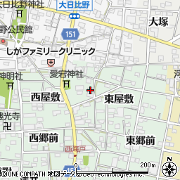 愛知県一宮市浅井町西海戸形人407周辺の地図