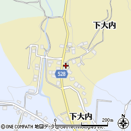京都府福知山市下大内周辺の地図