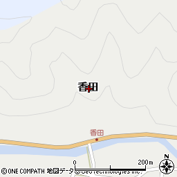 鳥取県八頭郡若桜町香田周辺の地図