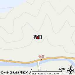 鳥取県若桜町（八頭郡）香田周辺の地図