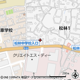 神奈川県茅ヶ崎市松林1丁目1周辺の地図