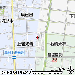 愛知県一宮市浅井町大日比野向エ68周辺の地図